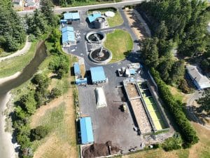 Composting at Wastewater Treatment facility